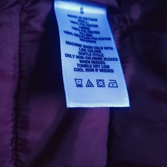 Aeropostale Remixed Down Burgundy Vest- Sz S - Picture 6 of 10